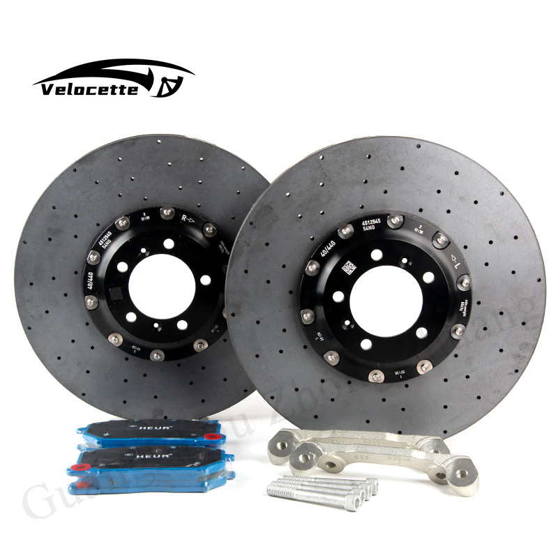 Carbon Ceramic Brake Disc Rotor 2 Piece Floating Brake Disc for Porsche Carbon Ceramic Brake Rotor 380mm 390mm 355mm