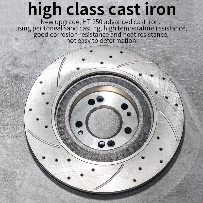 Noiseless Resolve Brake Shaking Auto Disc Brake System Coating Geomet Floating Car Disc Brake Rotor for Wartburg1.3 312 353