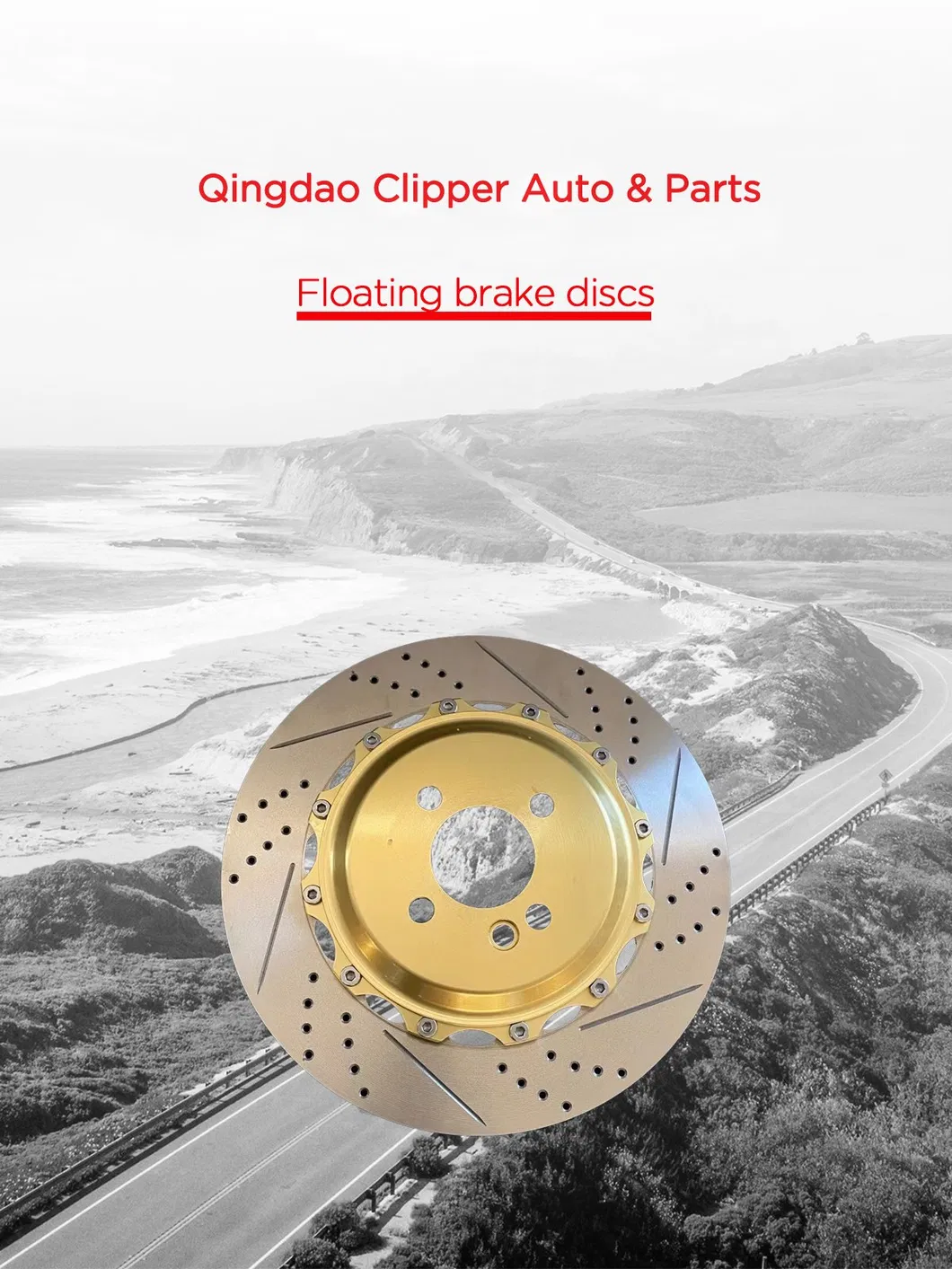 High Quality Floating Brake Discs Brake Rotors Ventilated Drilled and Slotted for VW