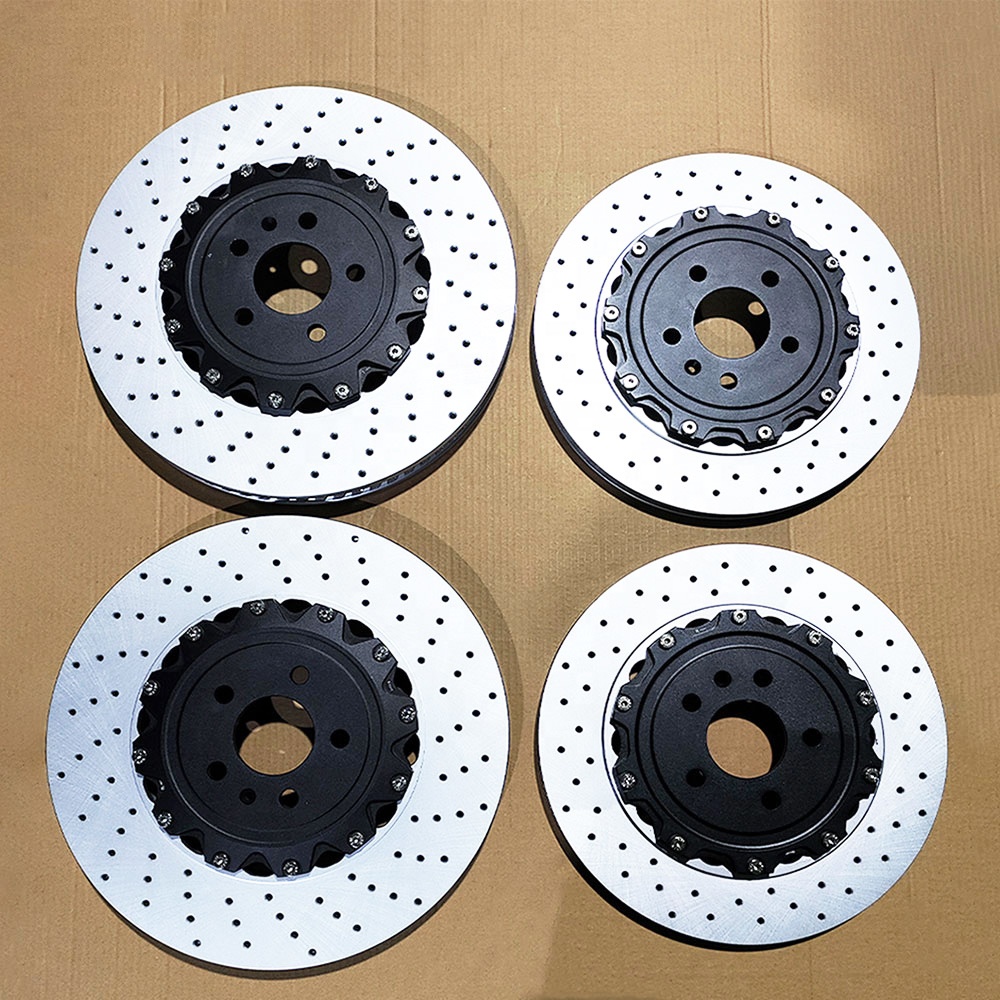 For Custom Design HT250 Aluminum 2-Piece Brake Rotor Disc Kit 12-Month Warranty Exceeding OE Quality for Audi