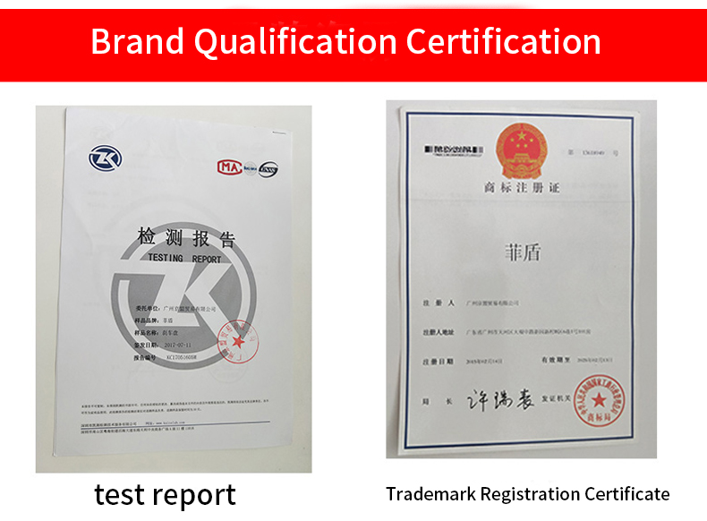 Testing process certification display