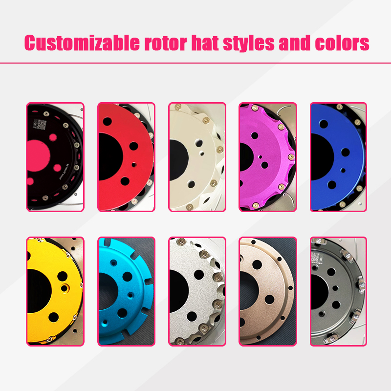 Custom Drilled Slotted 2-Piece Split Brake Disc Rotor for Alfa Romeo Gulia 952 OE#50543093; 68306761AA