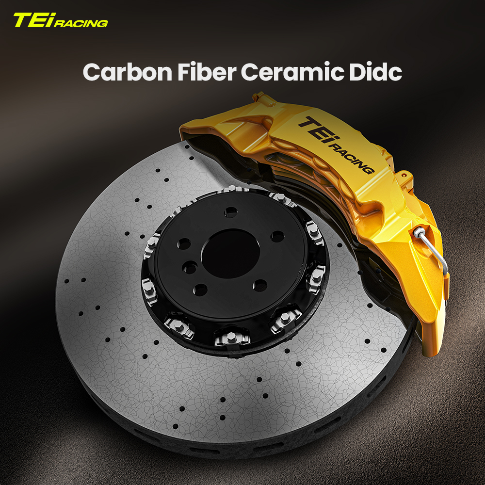 TEI Carbon Fiber Ceramic Brake Rotor For High-Performance Car Brakes System For BMW/Audi/Benz/Porsche/Toyota/Ford/Subaru