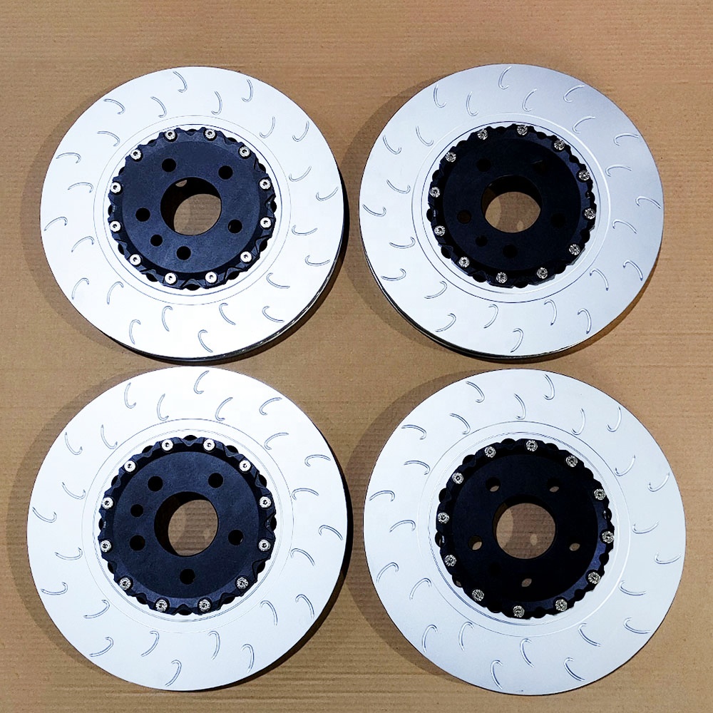 For Custom Design HT250 Aluminum 2-Piece Brake Rotor Disc Kit 12-Month Warranty Exceeding OE Quality for Audi