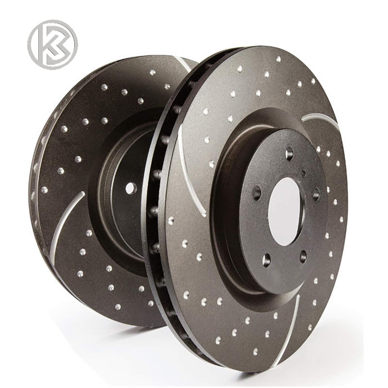 Brake Kit for 2014-18 Chevy Gmc Silverado Sierra 1500, 2015-20 Suburban Tahoe Yukon XL Escalade Esv Drilled Slotted Brakes Rotors 2016 2017 Ceramic Brake Pads