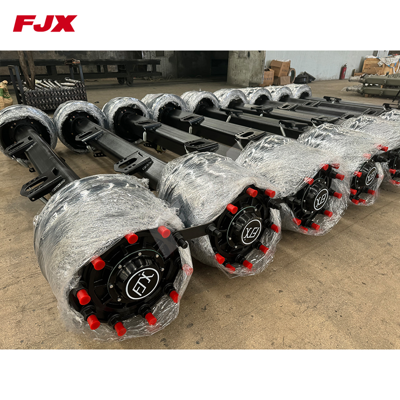 16-ton And 13-ton Axle FUWA Model With Axle Spacing Of 1840 Millimeters And 2040 Millimeters. Single Tire Drum Brakes.
