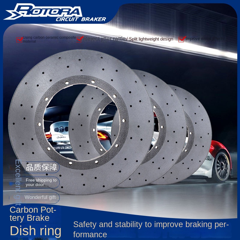 New Carbon Ceramic Brake Discs, Size 355/370/380/390/405/410/420/440, Suitable for All Vehicle Models