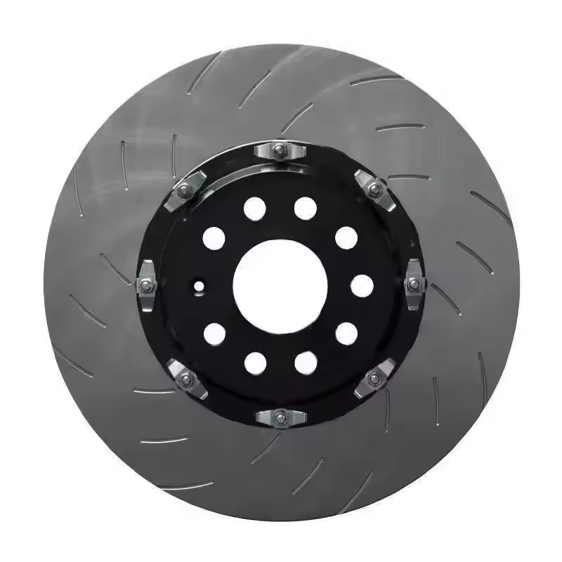 High-Performance 380mm Slotted Two-Piece Brake Discs, Direct Fit for Porsche 911 &amp; Mercedes-AMG Vehicles