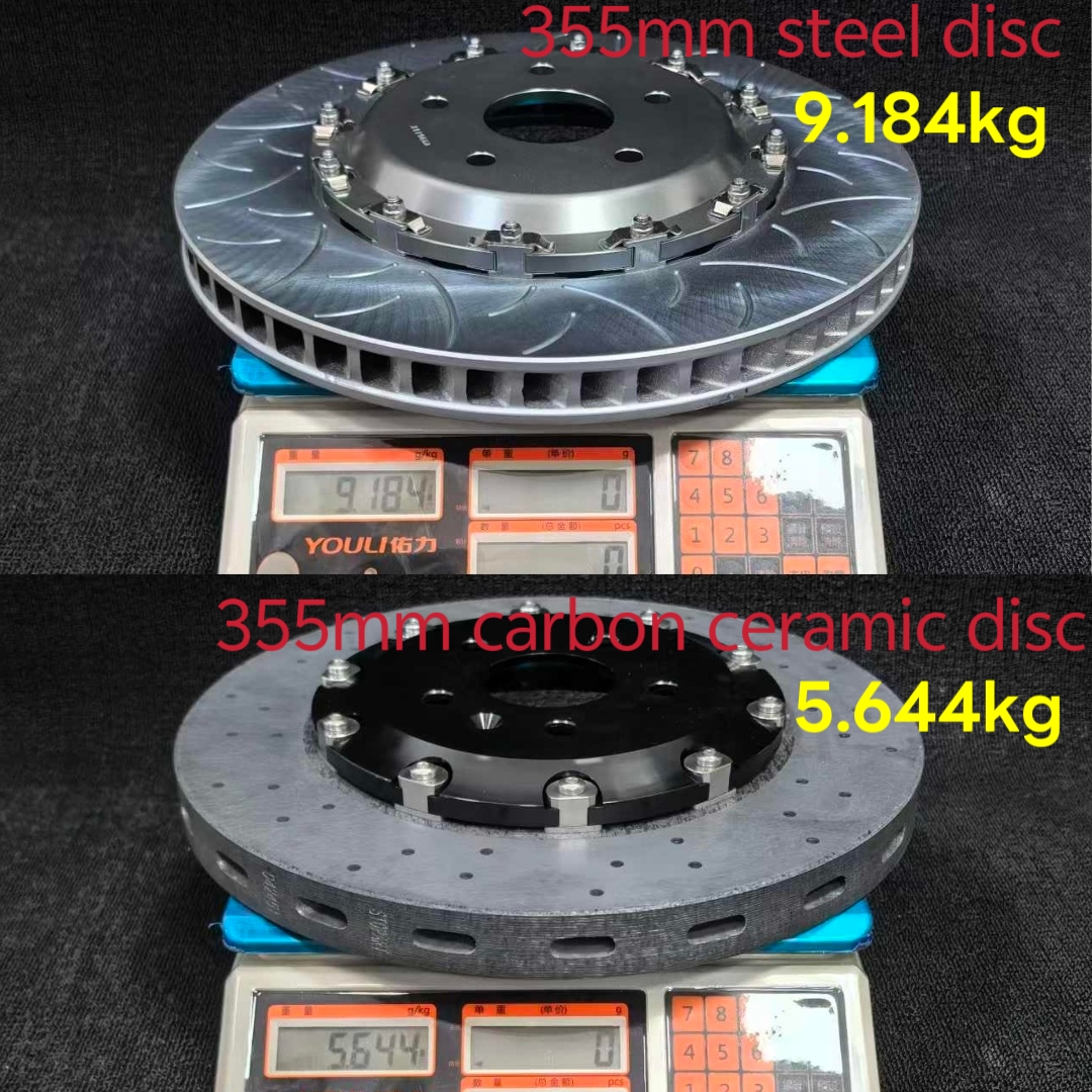 High Wear Resistant Floating Carbon Ceramic Brake Rotors Replace Oe 102509900B for Tesla Model S/Model X/2014