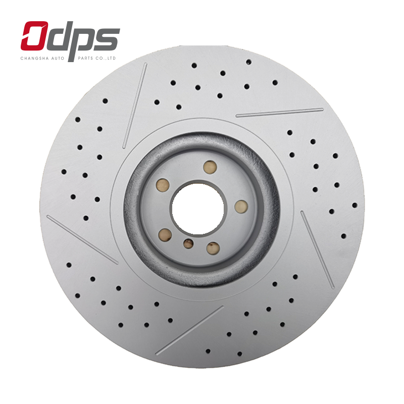 517123X000 Drilled And Slotted Ventilated Front Brake Disc/ Brake Rotor 280mm Shockproof No Dust And Durable For KIA