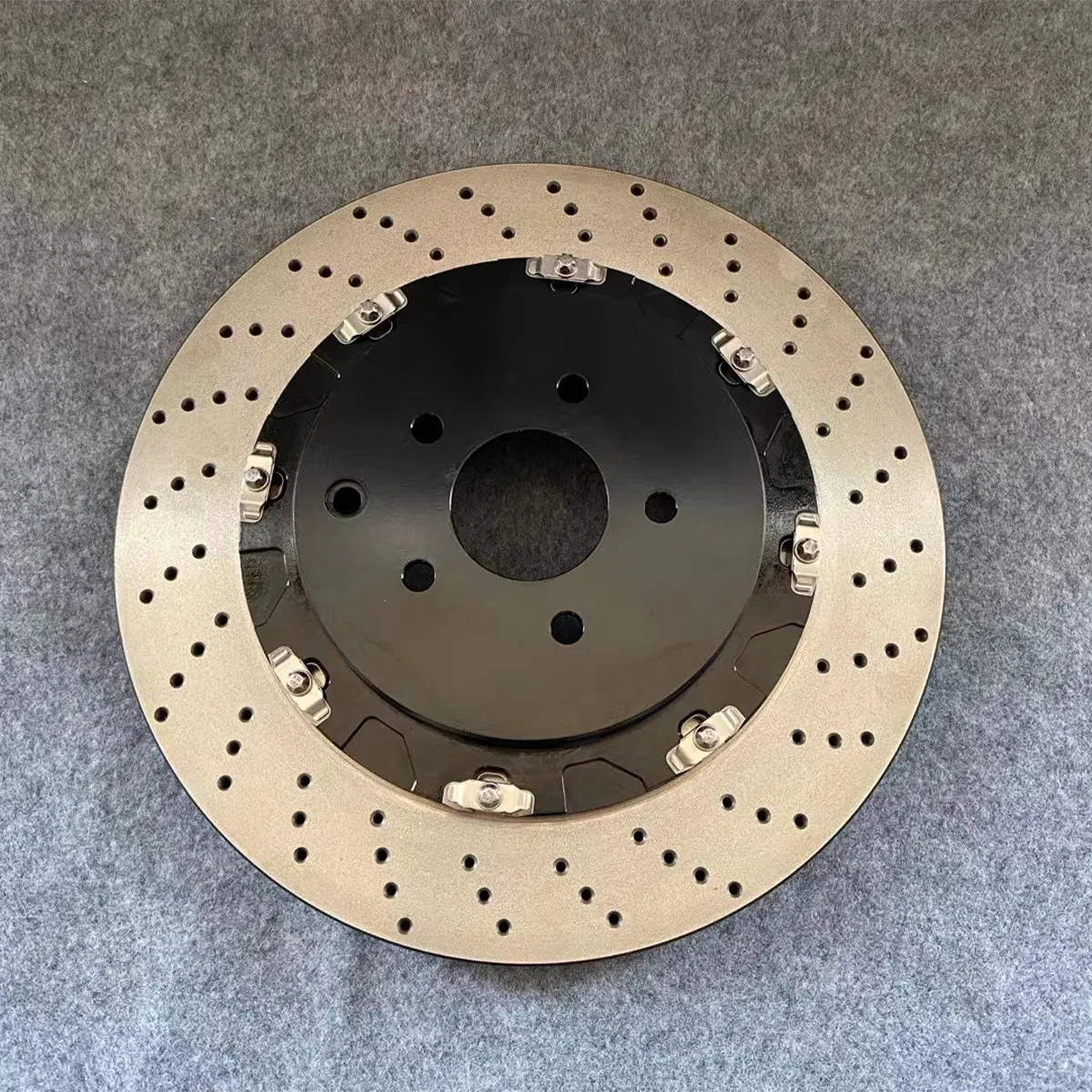 Aluminum Hat Floating Brake Discs Brake Rotors Ventilated Drilled and Slotted for Volvos