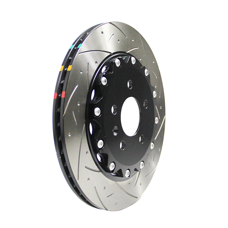 Disc Brake and Carbon Ceramic Brakes for Racing Brake Disc Professional Two Piece Drilled Brake Disc Rotor for High Performance