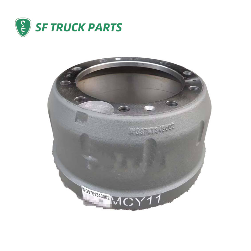 High Quality Heavy Duty Truck Spare Parts SF Brake Drum WG9761348002 WG9231342006 WG4070450005 Sinotruk HOWO