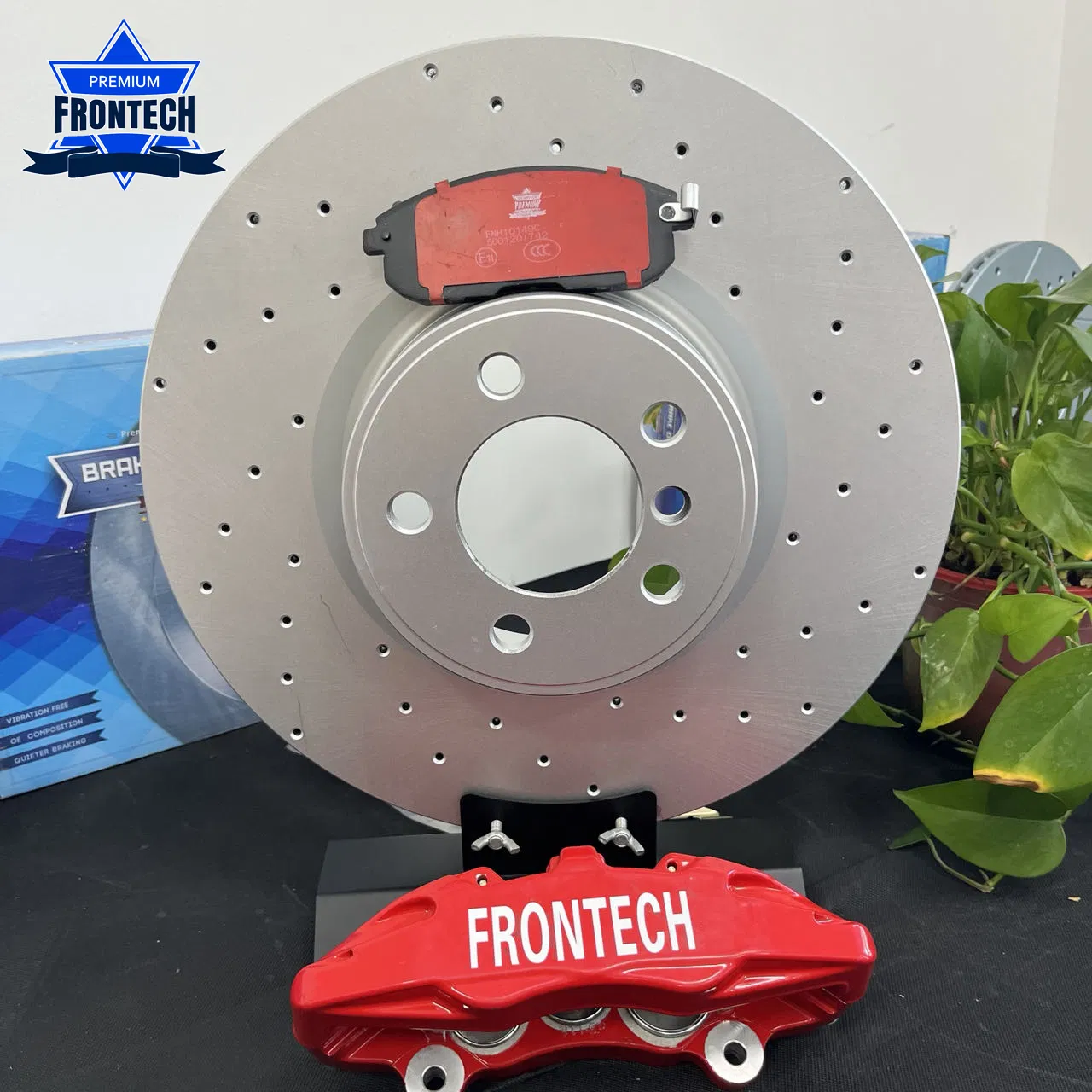 Frontech Coating Ventilated 395mm Front Disc Brake Rotor for BMW X5 34116789070