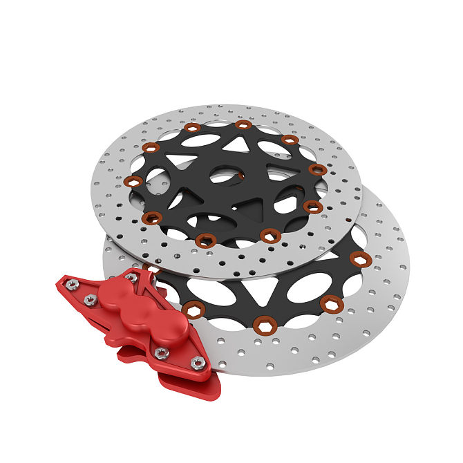 Custom Precision Machined Stainless Steel Floating Brake Disc Brake Rotor For Motorcycle Braking Systems