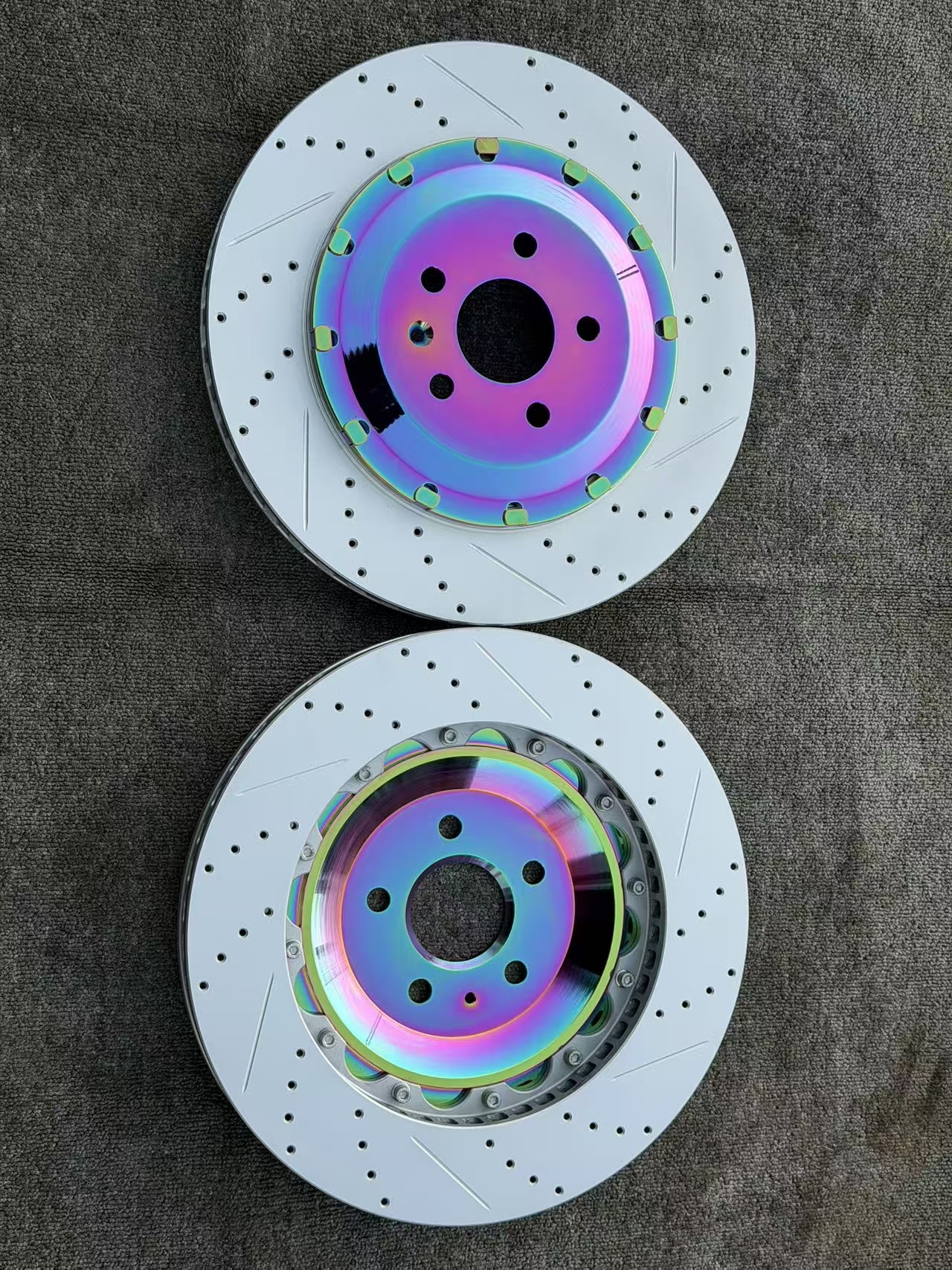 Performance Brake Rotor 2-Piece Rear Brake Disc for Porsche Panamera Cayenne 911 992 997