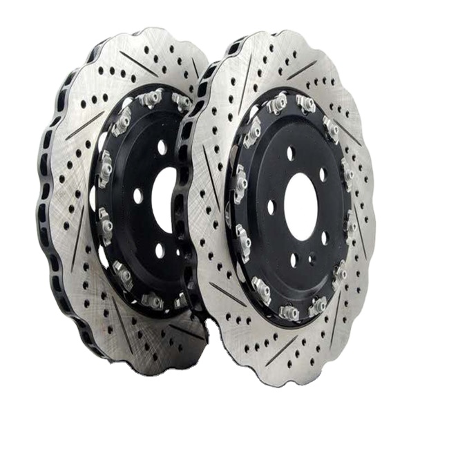 Factory Wavy High-carbon Ceramic Brake Rotors Disc with Bolts