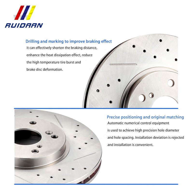 Performance Rotor Carbon Ceramic Rear Disc Brake Discs for Japanese Cars