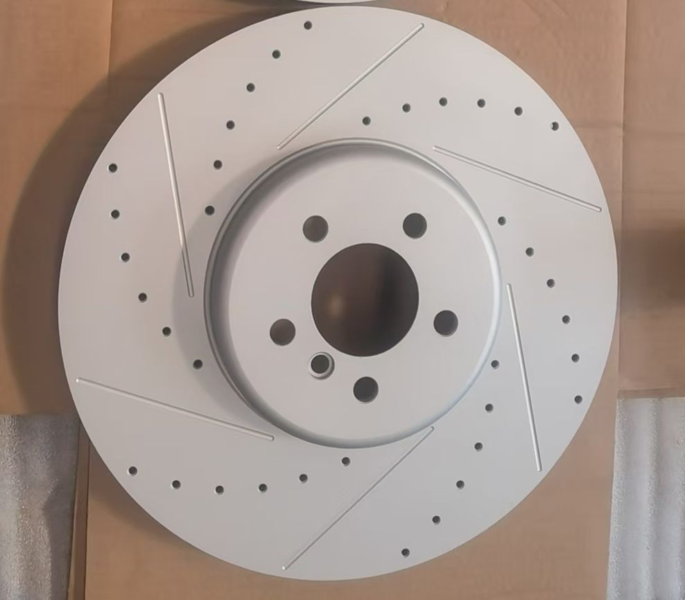 OE 34106894379 Auto Drilled Slotted Coated Vented Brake Disc Rotor for Senova X25 Peugeot 208