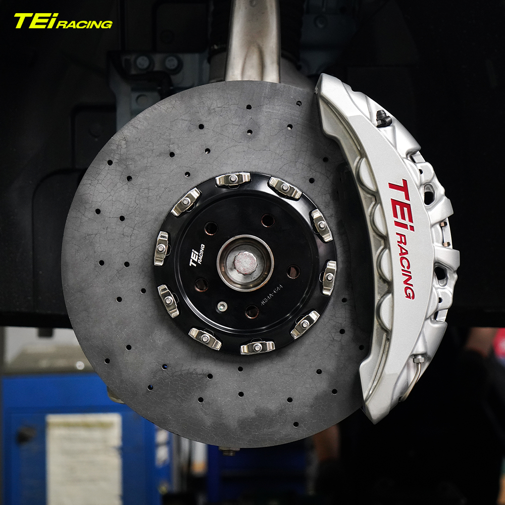 TEI SR8 8 Piston Caliper 400mm/410mm/420mm Rotor Carbon Ceramic Support Brake Disc For Lexus