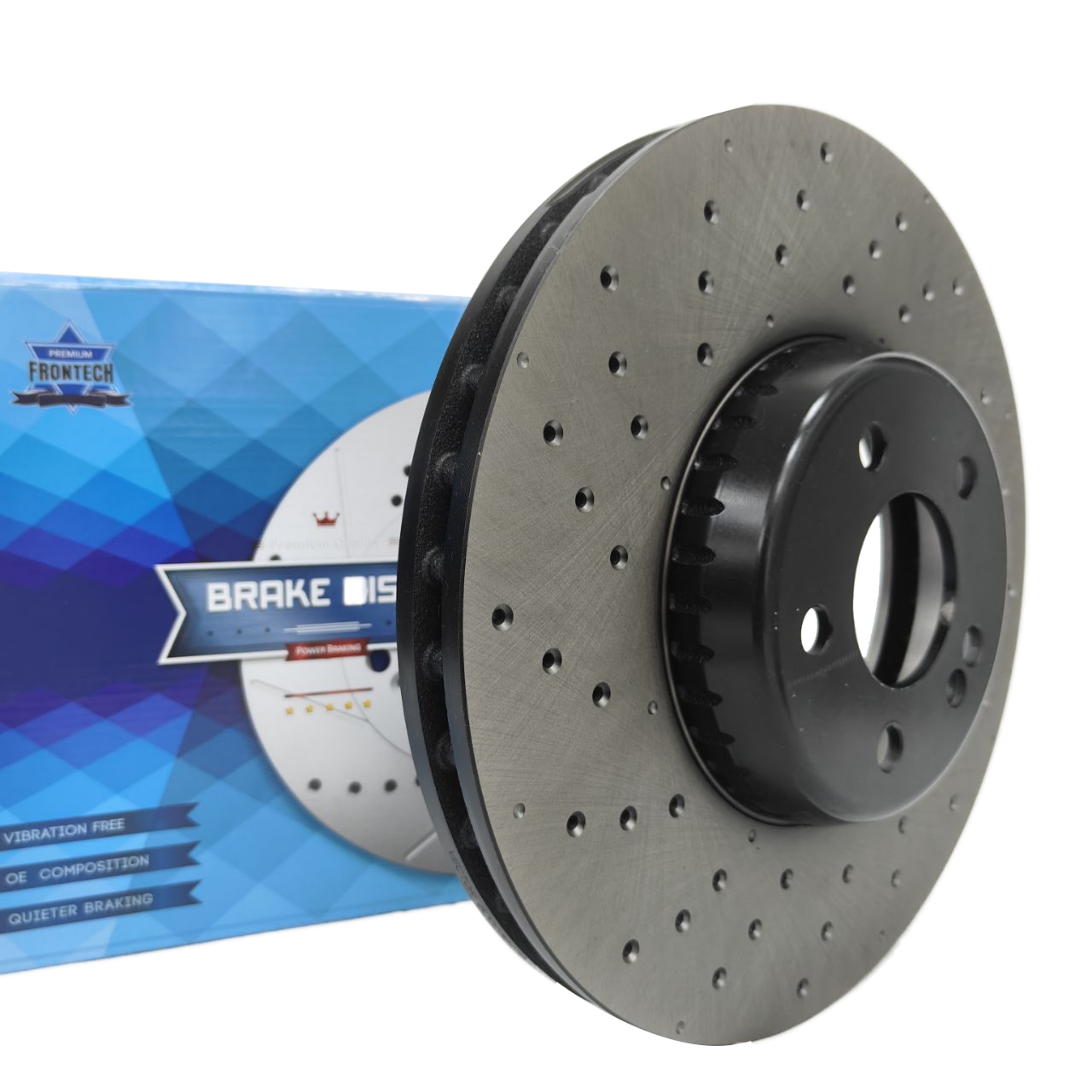High-Performance Ceramic Brake Discs 330mm for Toyota Hilux Vigo Corolla Hiace Hyundai Starex BMW E60 2 Piece Rotors Pads