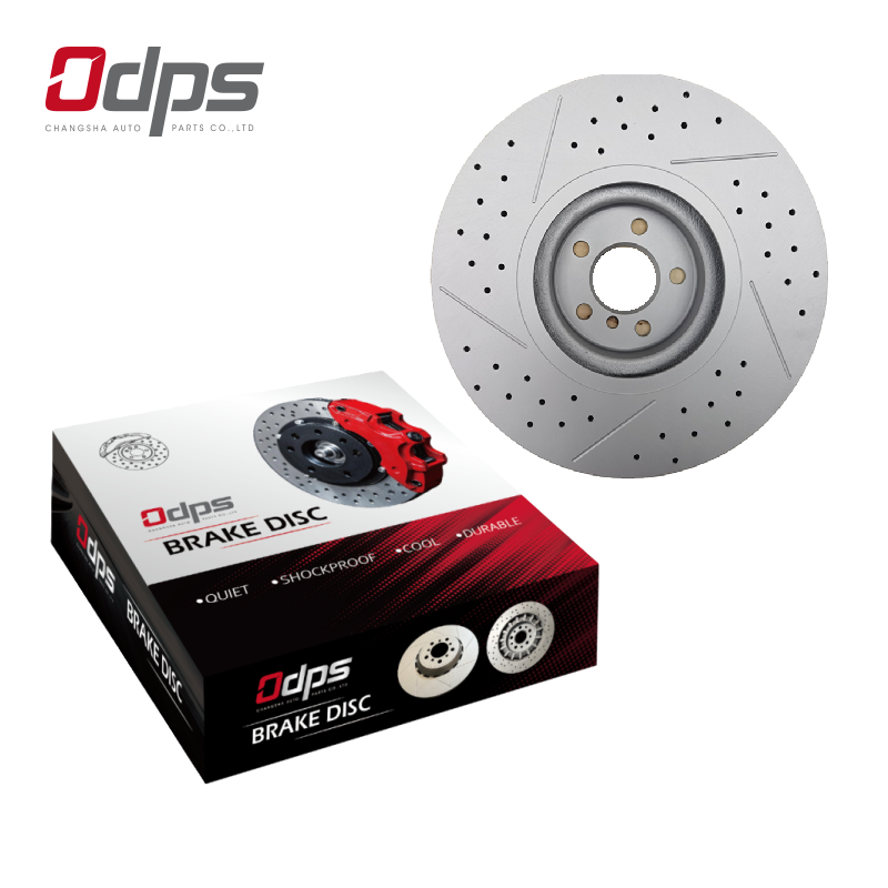 517123X000 Drilled And Slotted Ventilated Front Brake Disc/ Brake Rotor 280mm Shockproof No Dust And Durable For KIA