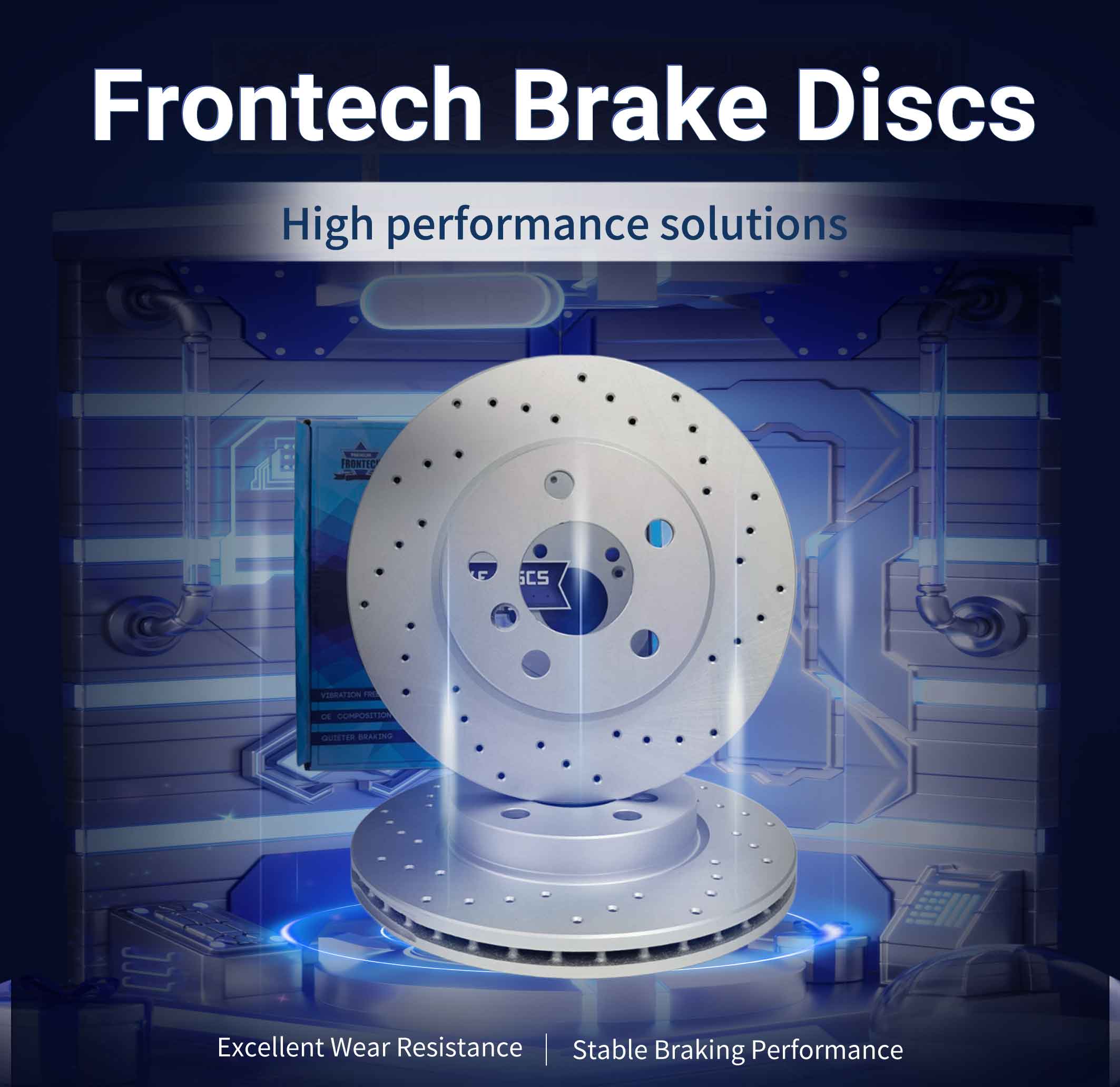Brake Rotor 2-piece Floating Brake Disc Auto Brake System Break Disc