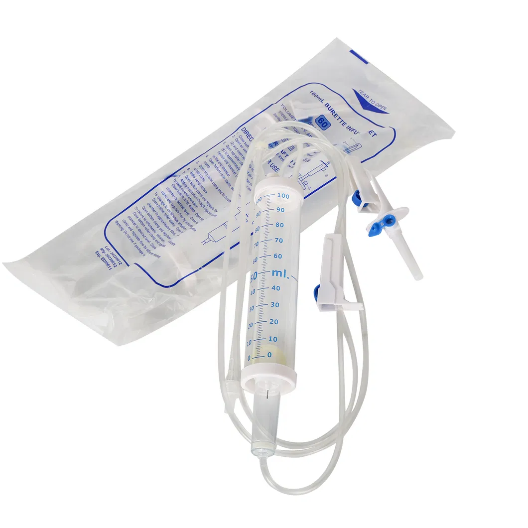 Conjunto de infusión de bureta microgotas de un solo uso - Vista 2