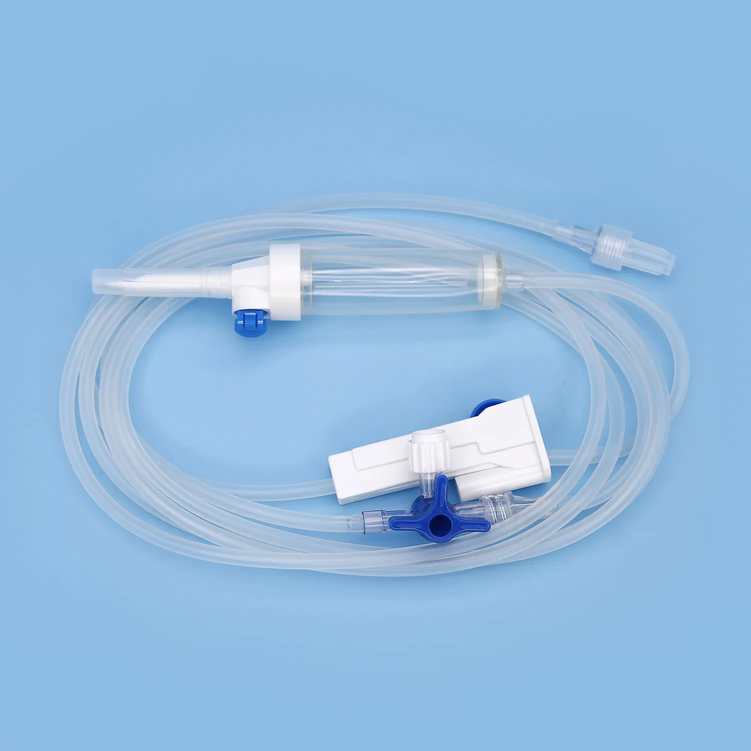 Set de infusión con aguja de alta calidad, desechable para hospital, set de infusión IV