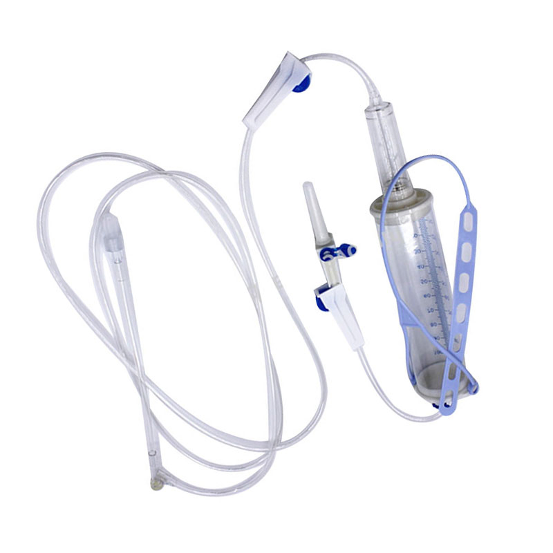 Conjunto de infusión desechable médico pediátrico de volumen medido bureta 100ml, 120ml, 150ml