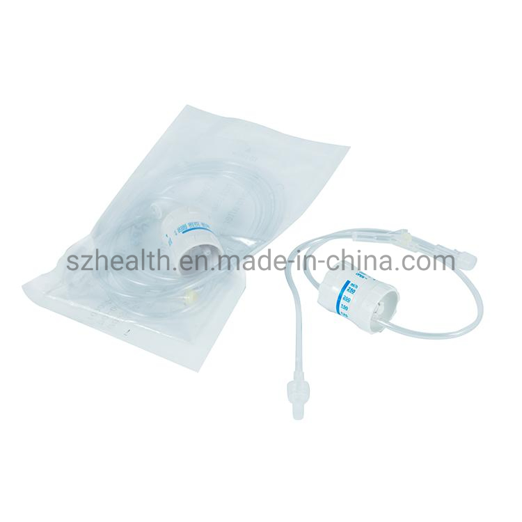 Juego de infusión IV desechable estéril con reguladores de flujo IV y tubo de extensión