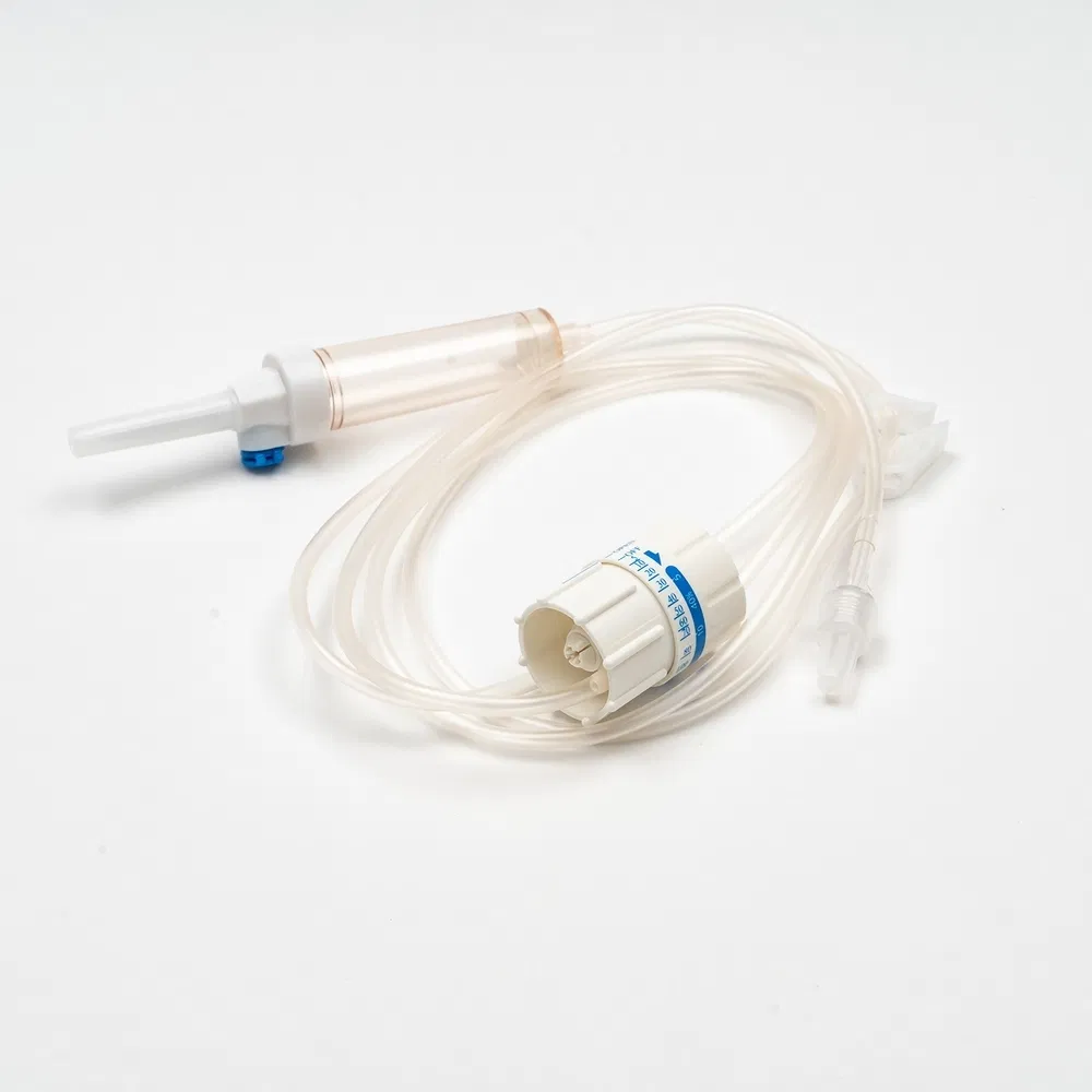 Conjunto desechable médico de flujo preciso para control de infusión de quimioterapia
