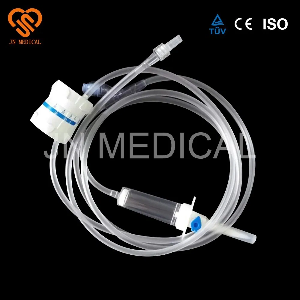 Conjunto de infusión con blíster o embalaje PE con 21g aguja médica