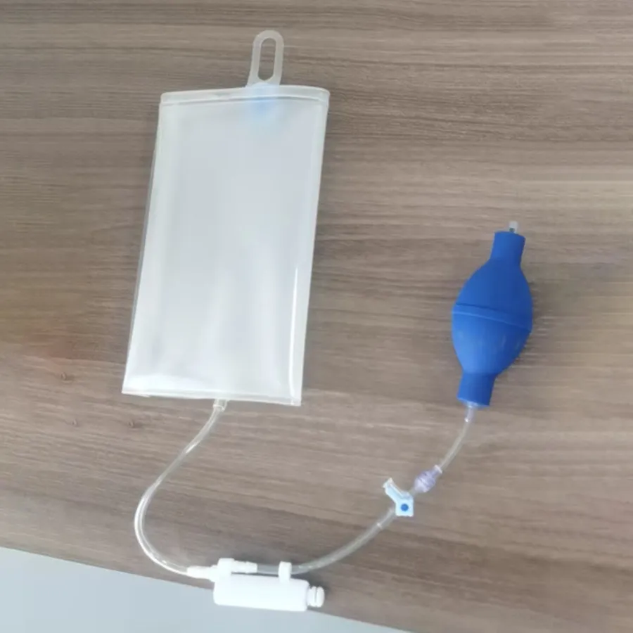 Bolsa de presión de infusión de emergencia portátil compatible con juegos de infusión intravenosa