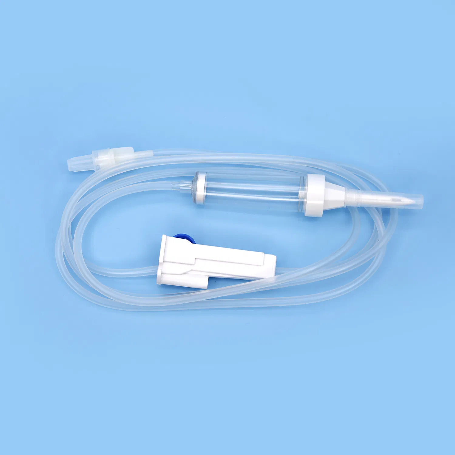Set de infusión con aguja de alta calidad, desechable para hospital, set de infusión IV