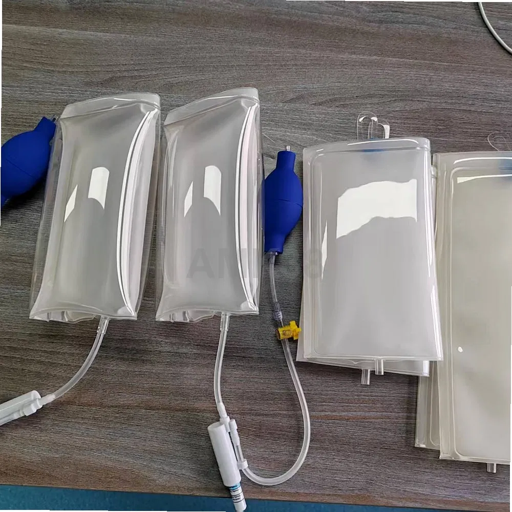 Bolsa de presión de infusión de emergencia portátil compatible con juegos de infusión intravenosa
