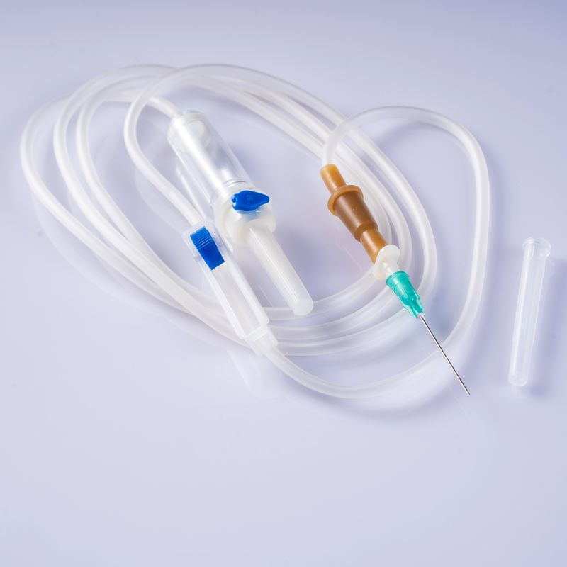 Conjunto de infusión desechable con aguja para señuelos