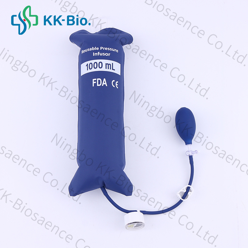 Bolsa de Infusión a Presión Desechable con Manómetro