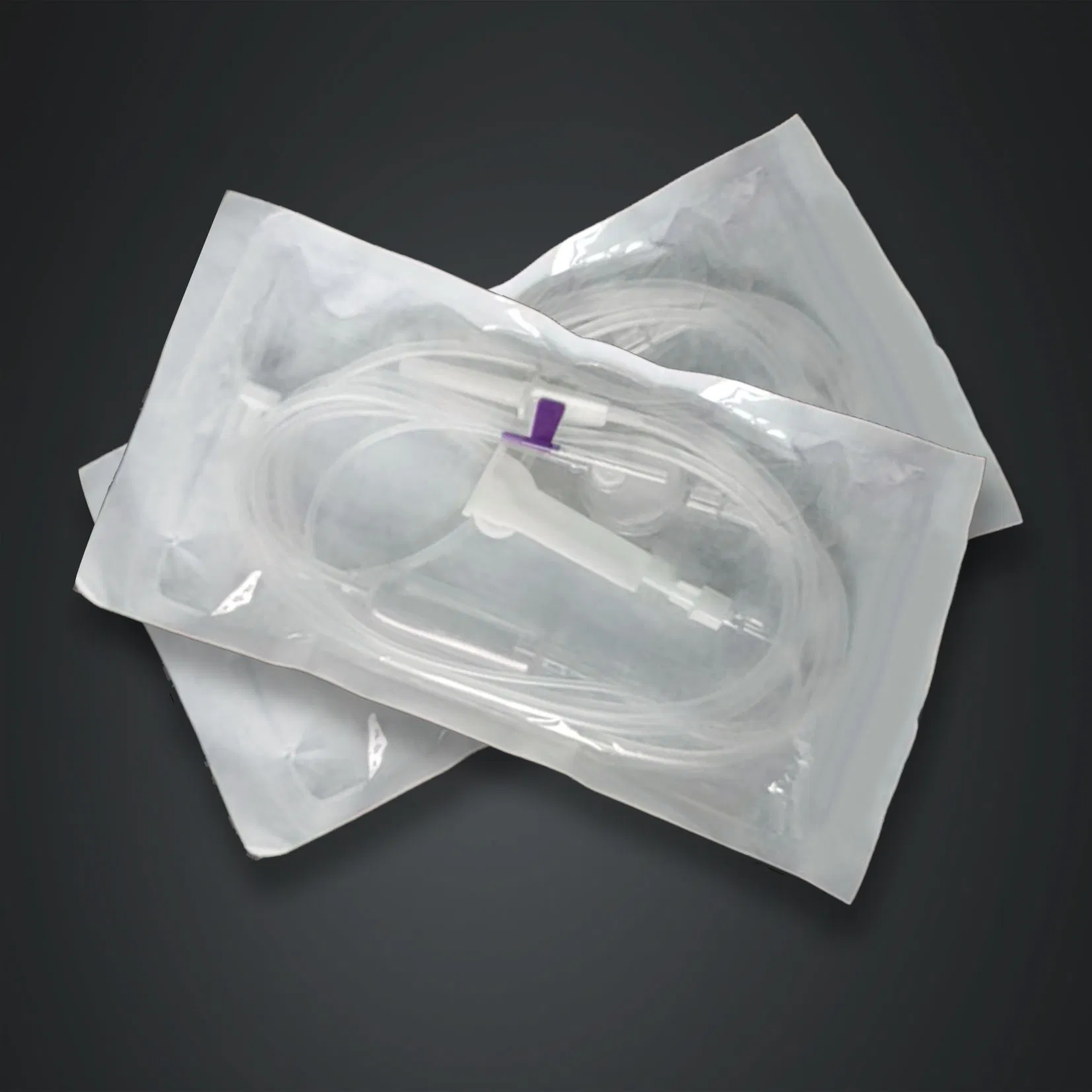 Juego de infusión IV médico desechable con control de flujo preciso para uso quirúrgico