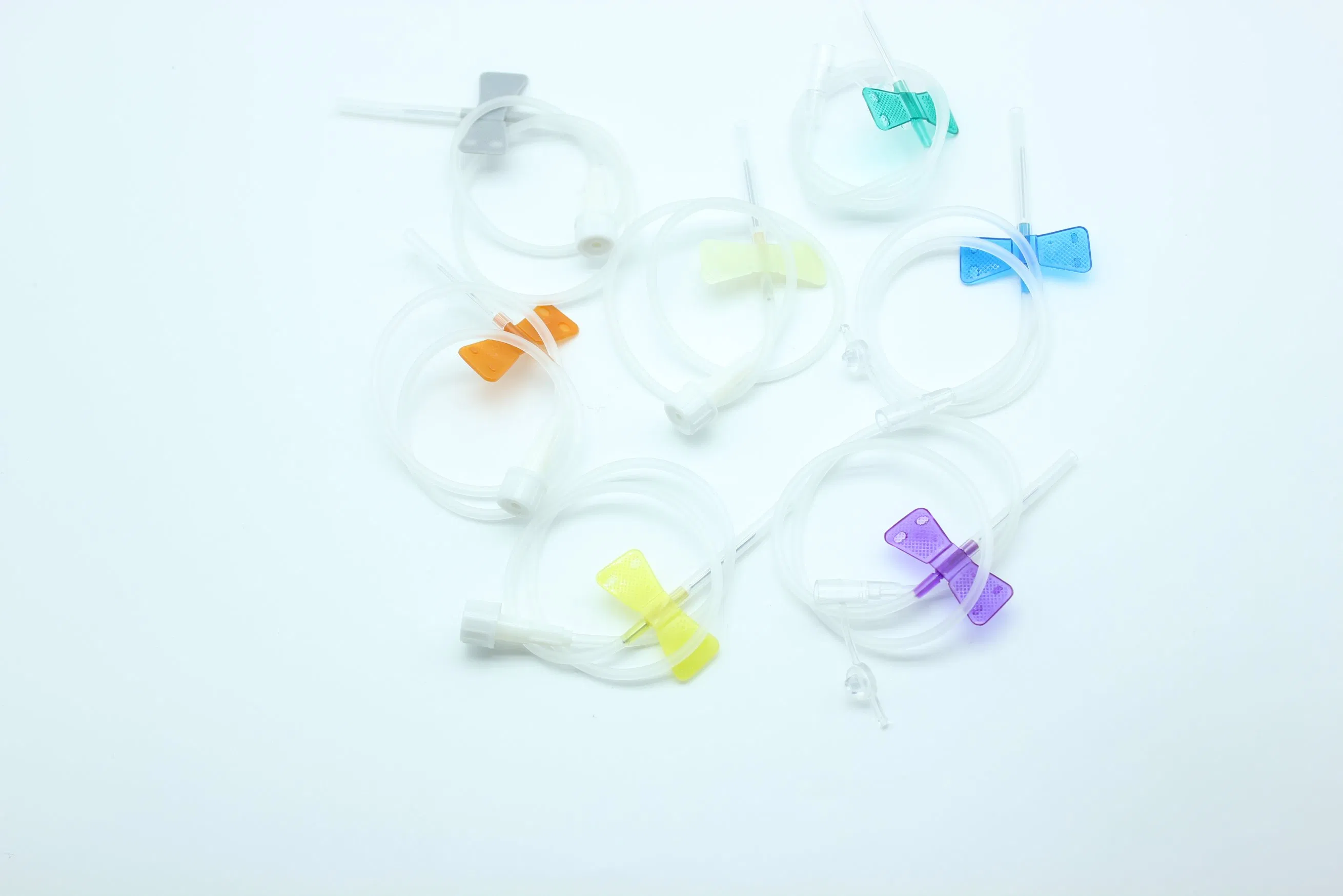 Conjunto de venas de infusión estéril desechable y seguro