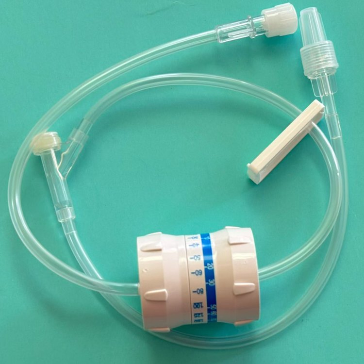Conjunto de infusión regulador de flujo de extensión IV estéril desechable de precisión médica
