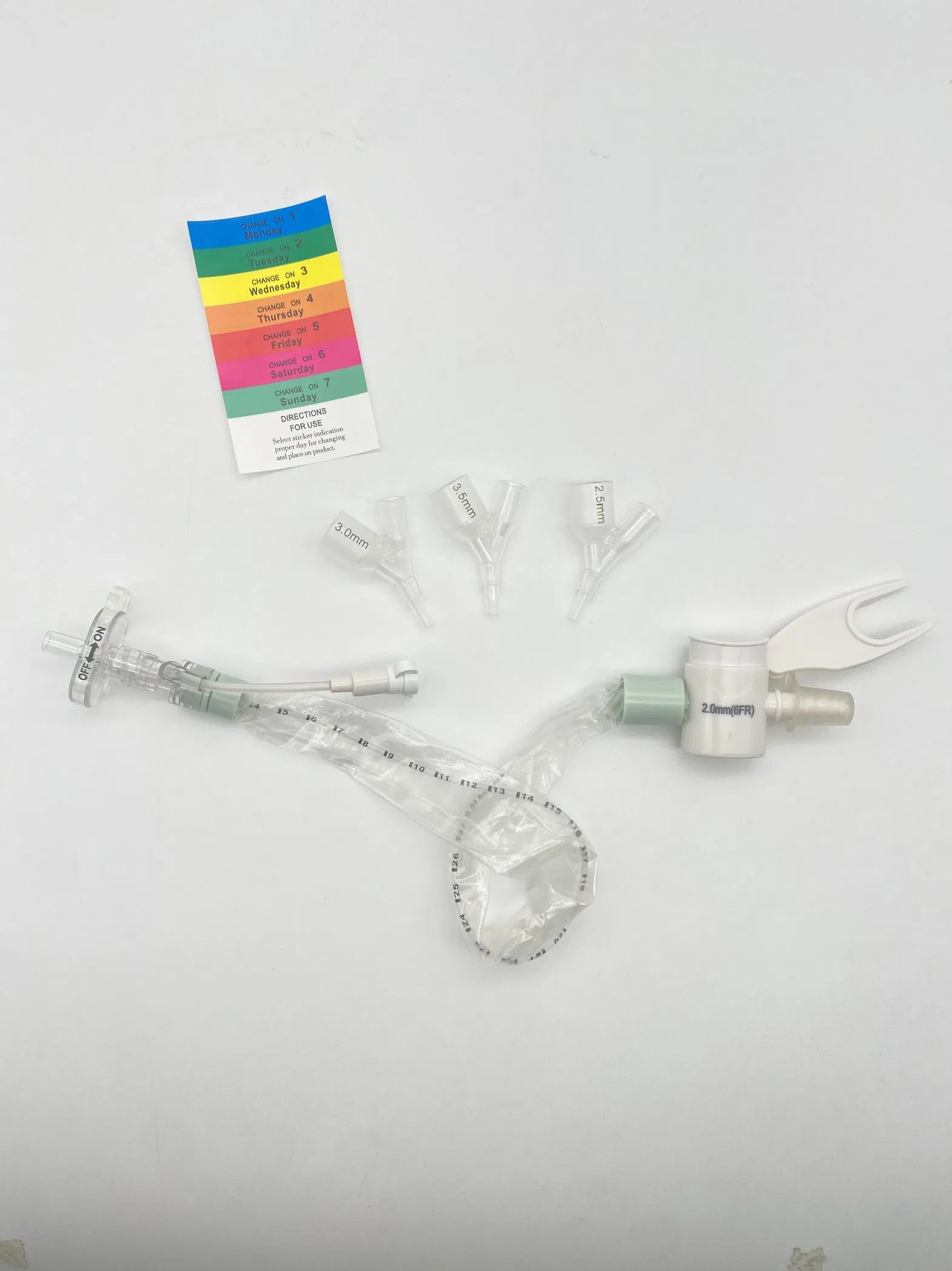 Catéter de Succión Cerrado Neonatal y Pediátrico con 3 Adaptador Traqueal en Y