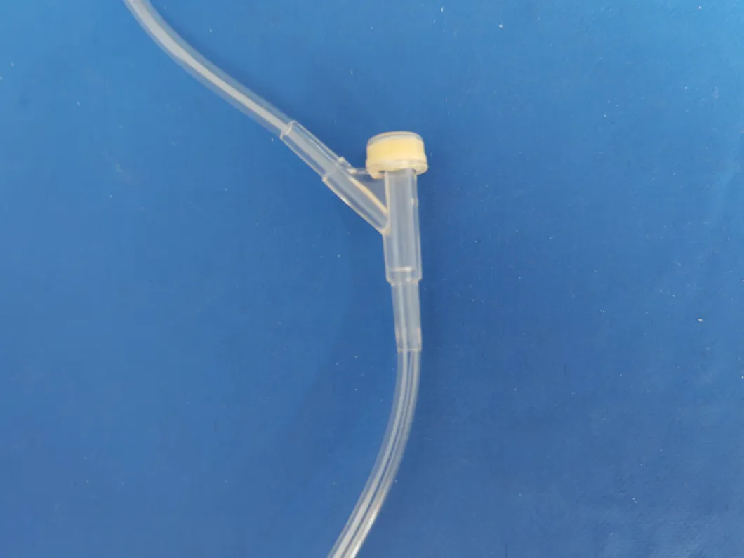 Juego de infusión de bureta médica estéril desechable con 60drop cámara