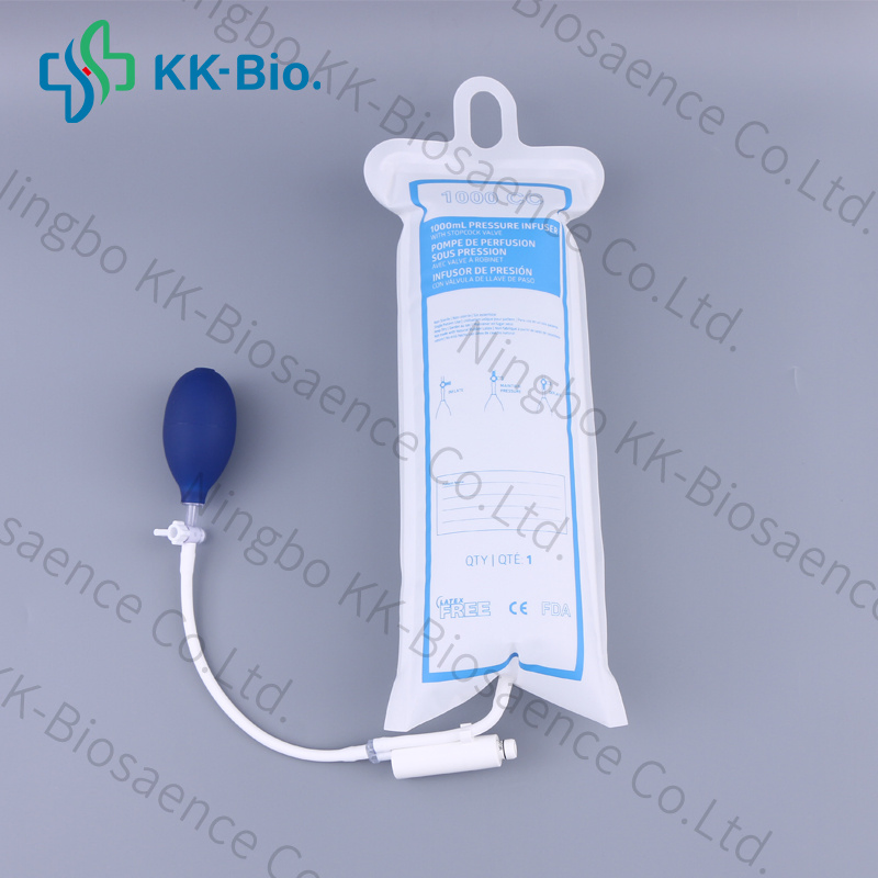 Bolsa de infusión manual a presión con manómetro aneroide