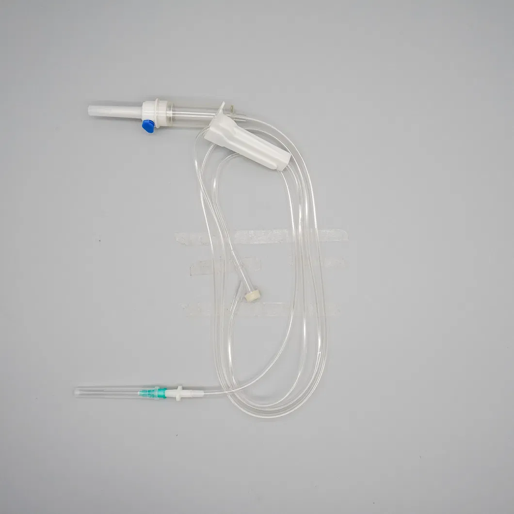 Tubo de extensión con regulador de flujo, juego de infusión con regulador de flujo, juego de IV desechable