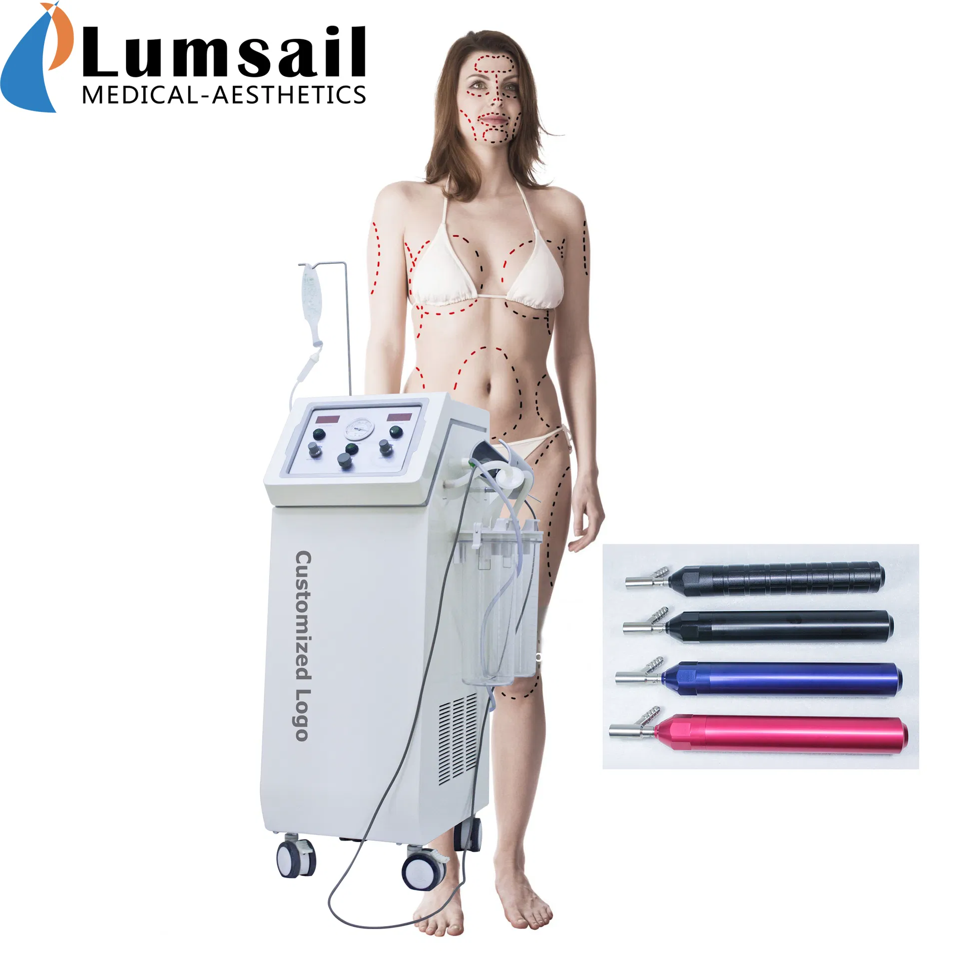 3-in-1 Sistema de liposucción PAL con bomba de infusión, cánula vibrante y succión de alta vacío