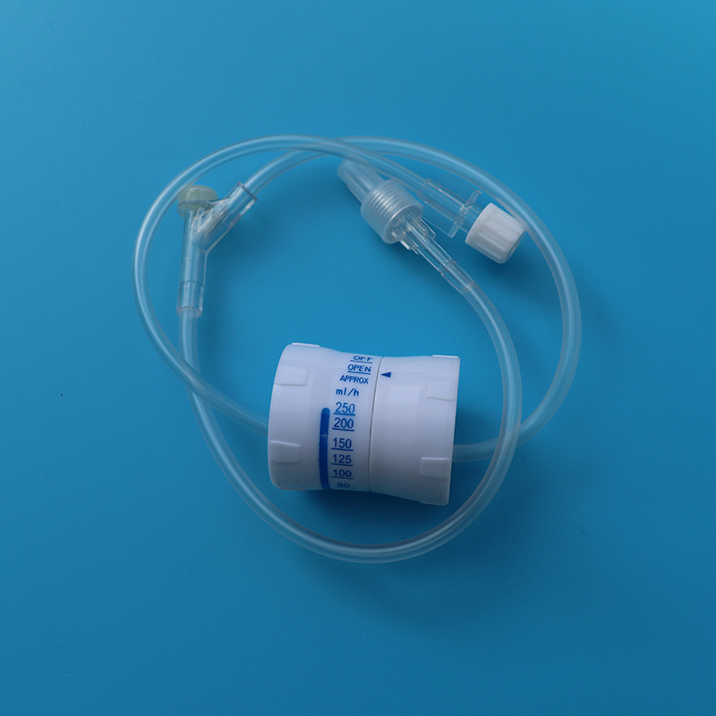 Productos médicos juego desechable de extensión de tubo IV regulador de flujo conjunto de infusión