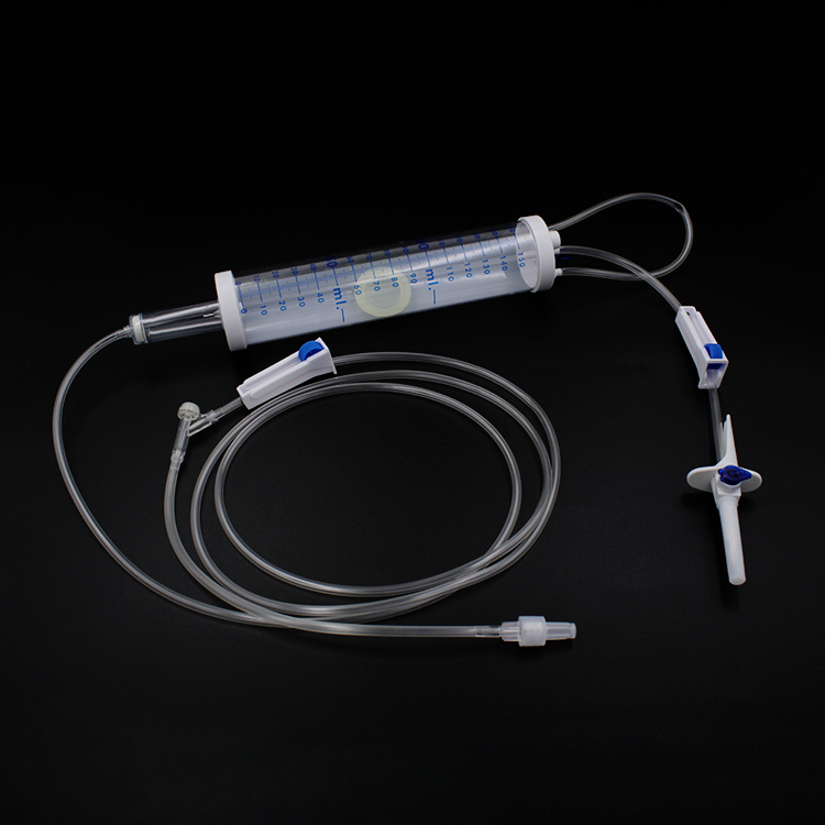 Conjunto de infusión de bureta IV estéril desechable