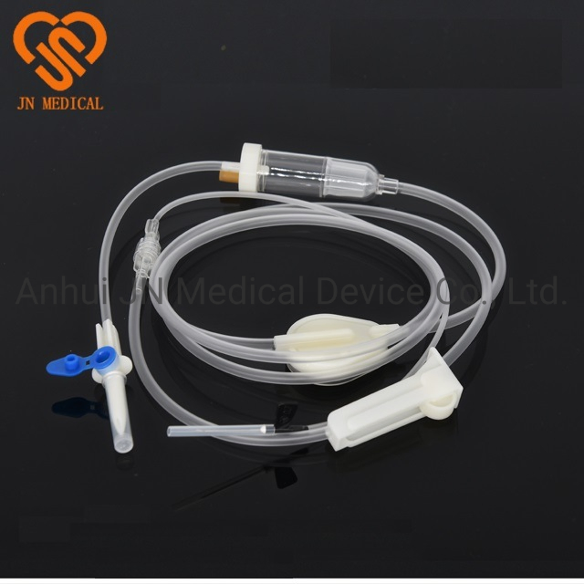 Conjunto de infusión con blíster o embalaje PE con 21g aguja médica