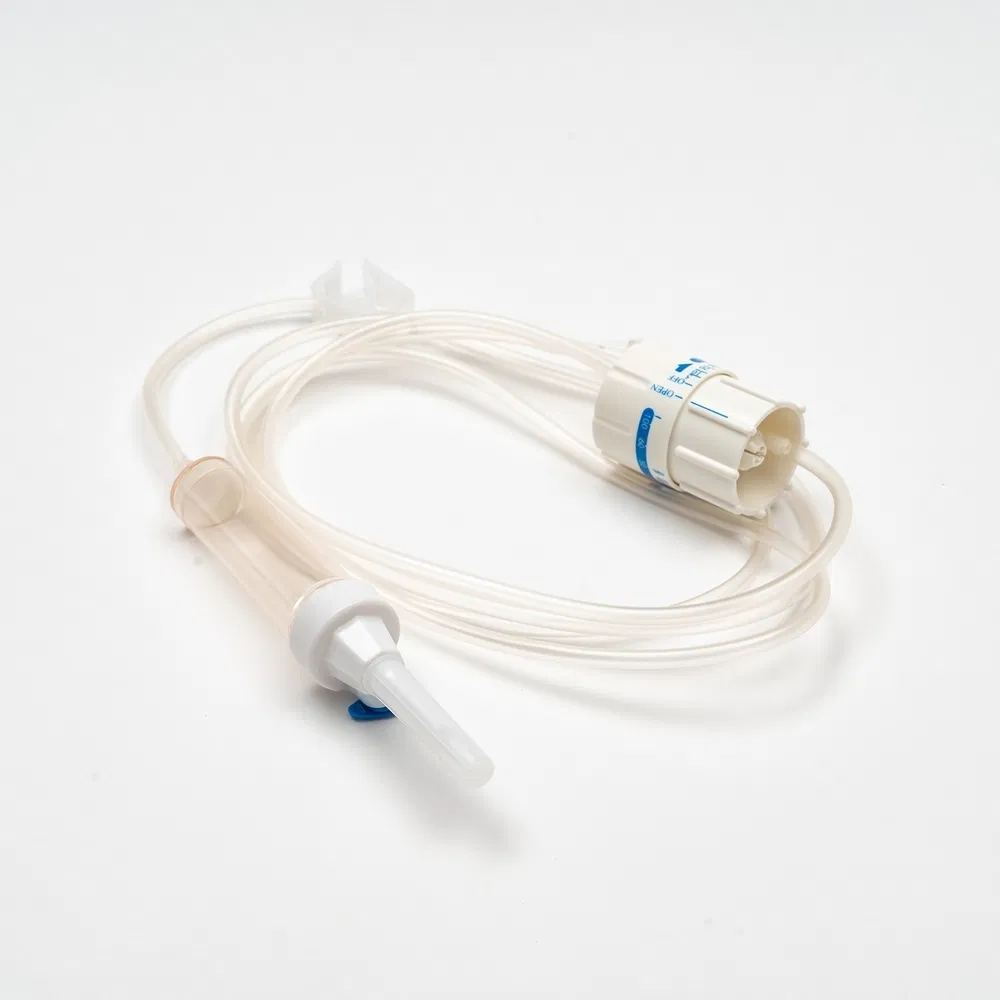 Conjunto desechable médico de flujo preciso para control de infusión de quimioterapia